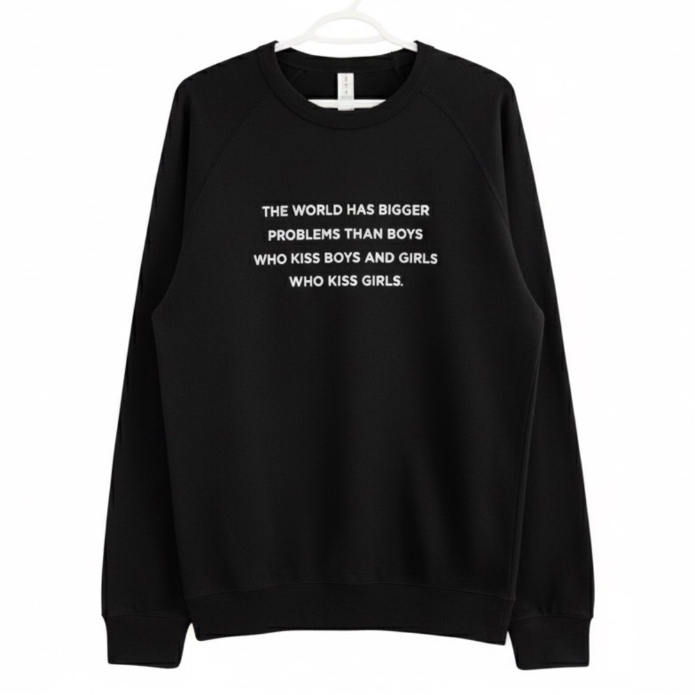 🆕 Pride Black Graphic Writing Crewneck Sweatshirt (PRIDE 🏳️🌈) LGBT